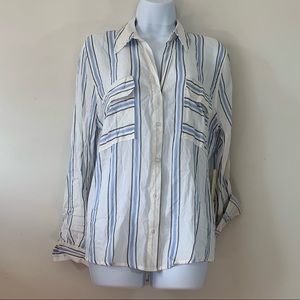 Sweet Wanderer Button Down Boyfriend Top
